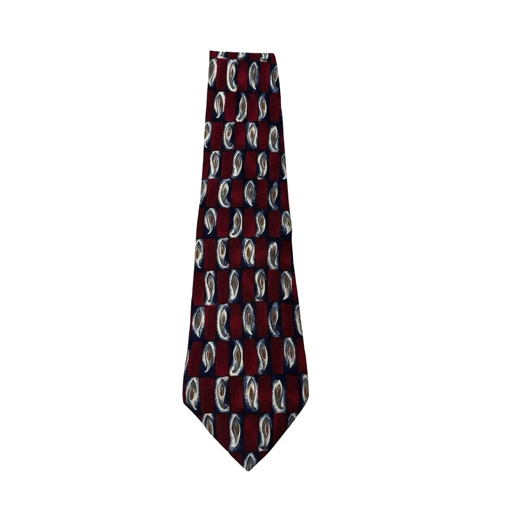 Robert Talbott Mark Shale Men's Geometric‎ Print Tie Width 4